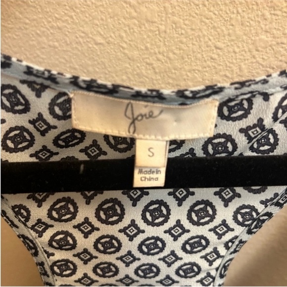 SILK JOIE Drew D Printed Porcelain Peacock Blue Medallion Tank Small Luxury EUC - Picture 9 of 14